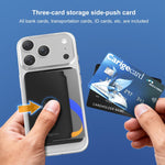 Porta carte magnetico a spinta laterale XDcase per iPhone/Galaxy e altri dispositivi