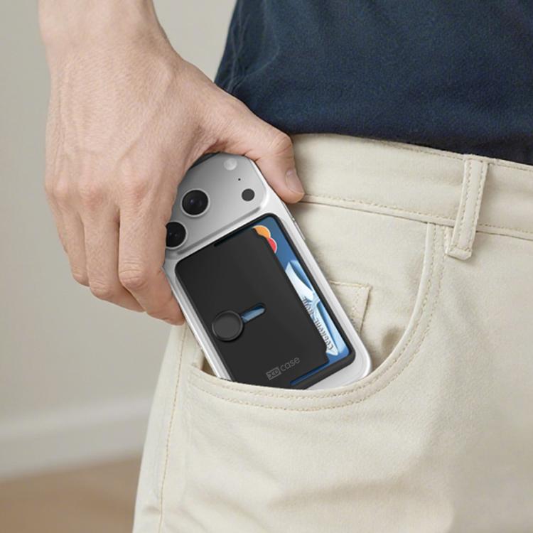 Porta carte magnetico a spinta laterale XDcase per iPhone/Galaxy e altri dispositivi