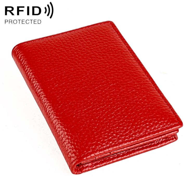 Borsa porta biglietti da visita KB150 in vera pelle con protezione RFID antifurto.