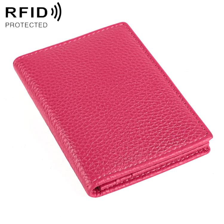 Borsa porta biglietti da visita KB150 in vera pelle con protezione RFID antifurto.