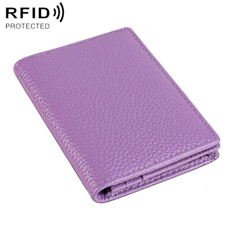 Borsa porta biglietti da visita KB150 in vera pelle con protezione RFID antifurto.