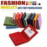Borsa porta biglietti da visita KB150 in vera pelle con protezione RFID antifurto.