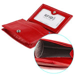 Borsa porta biglietti da visita KB150 in vera pelle con protezione RFID antifurto.