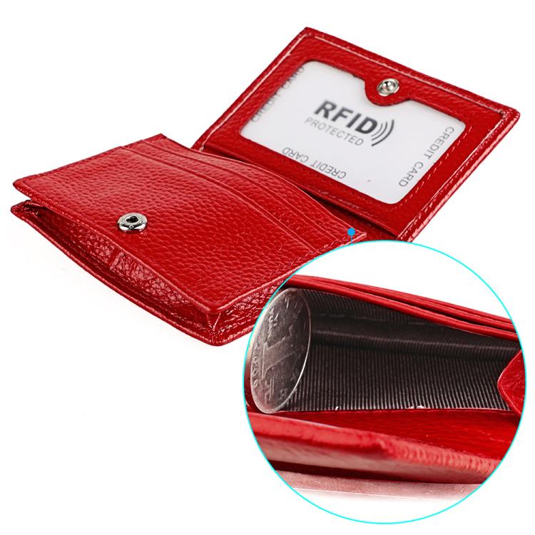 Borsa porta biglietti da visita KB150 in vera pelle con protezione RFID antifurto.