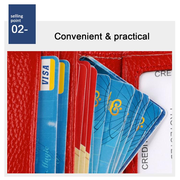 Borsa porta biglietti da visita KB150 in vera pelle con protezione RFID antifurto.