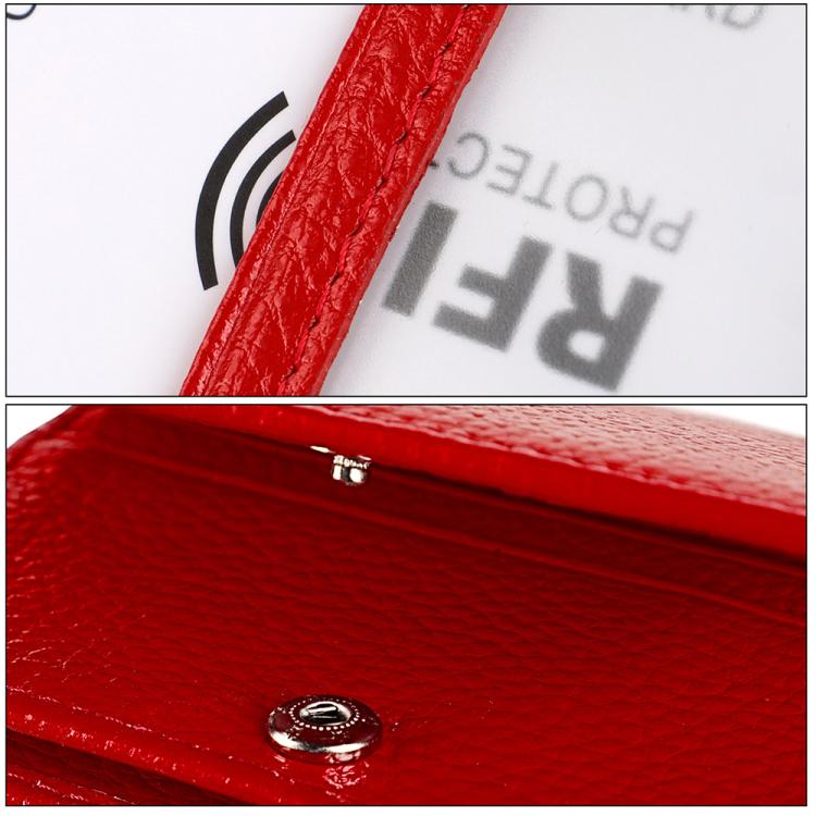 Borsa porta biglietti da visita KB150 in vera pelle con protezione RFID antifurto.
