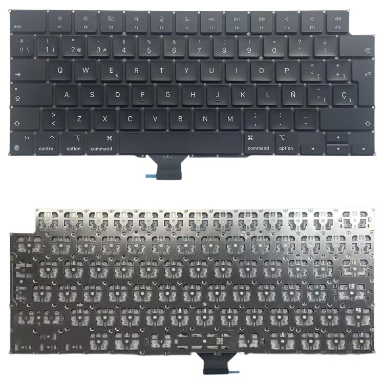 Tastiera spagnola versione UK Big Enter, For MacBook Pro 16.2 A3186, For MacBook Pro 16.2 A3403, For MacBook Pro 14.2 A3401, For MacBook Pro 14.2 A3185