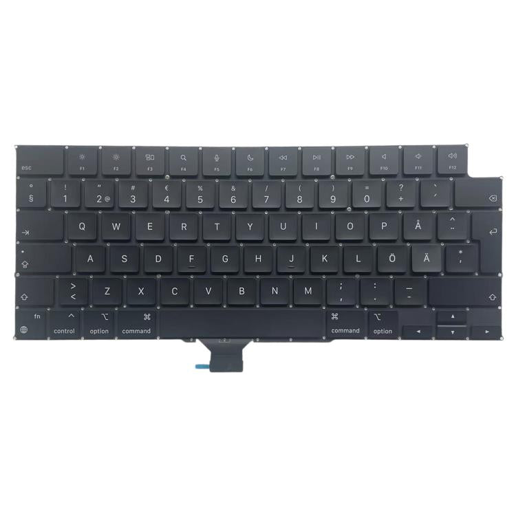 Versione UK Big Enter Tastiera svedese, For MacBook Pro 16.2 A3186, For MacBook Pro 16.2 A3403, For MacBook Pro 14.2 A3401, For MacBook Pro 14.2 A3185