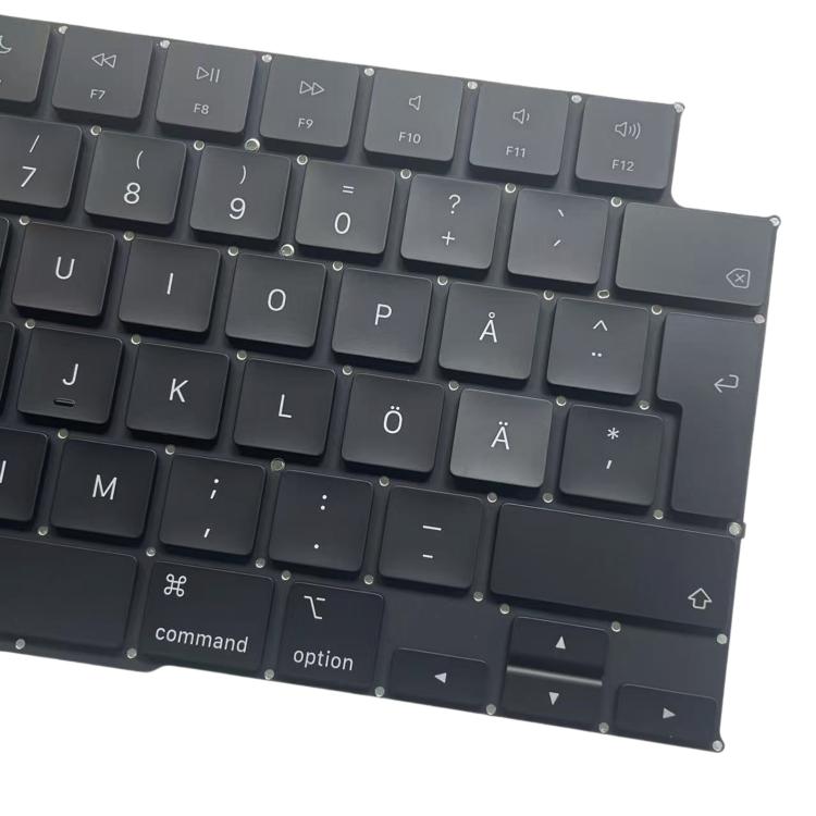 Versione UK Big Enter Tastiera svedese, For MacBook Pro 16.2 A3186, For MacBook Pro 16.2 A3403, For MacBook Pro 14.2 A3401, For MacBook Pro 14.2 A3185