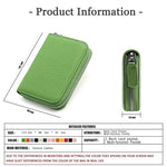 Portamonete antifurto RFID KB28 in vera pelle con cerniera