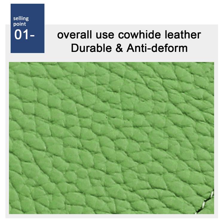 Portamonete antifurto RFID KB28 in vera pelle con cerniera