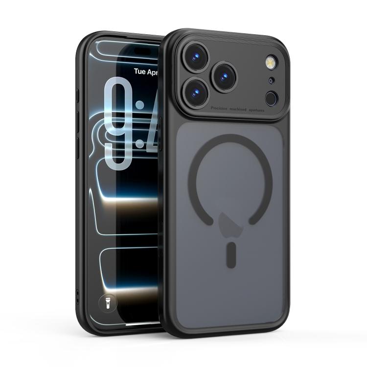 Custodia magnetica trasparente antiurto per telefono in PC con fori di precisione., For iPhone 17 Pro Max, For iPhone 17 Pro
