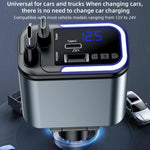 Lettore MP3 Bluetooth per auto F9 con caricatore rapido e cavo retrattile, F9 with Retractable Cable