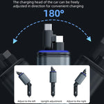 Lettore MP3 Bluetooth per auto F9 con caricatore rapido e cavo retrattile, F9 with Retractable Cable