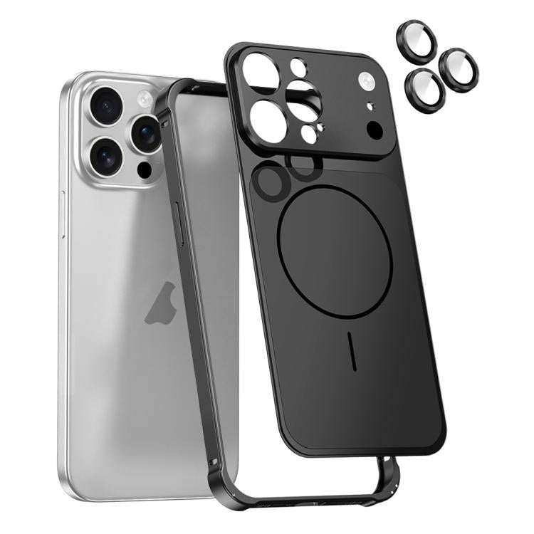 Passa alla custodia magnetica per telefono con cornice in metallo e lente della serie 17 X1, For iPhone 14 Pro, For iPhone 14 Pro Max, For iPhone 13 Pro Max, For iPhone 13 Pro