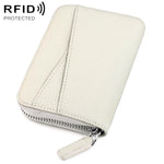 Portafoglio porta carte KB23 in vera pelle con cerniera e scomparto multiplo a fisarmonica con tecnologia RFID.