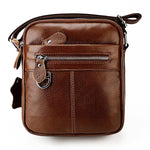 Borsa a tracolla da uomo casual in vera pelle