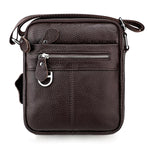 Borsa a tracolla da uomo casual in vera pelle