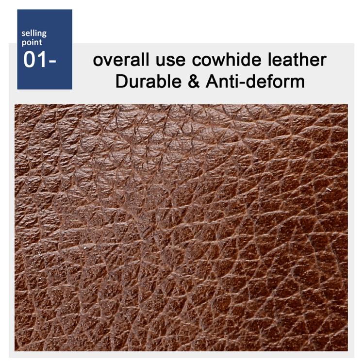 Borsa a tracolla da uomo casual in vera pelle