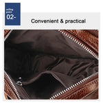 Borsa a tracolla da uomo casual in vera pelle
