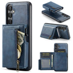 Fierre Shann Oil Wax Vegan Leather Magnetic Card Holder Retro Phone Case, For Galaxy S26+ 5G, For Galaxy S26 Ultra 5G, For Galaxy S26 5G, For Galaxy S25 FE 5G