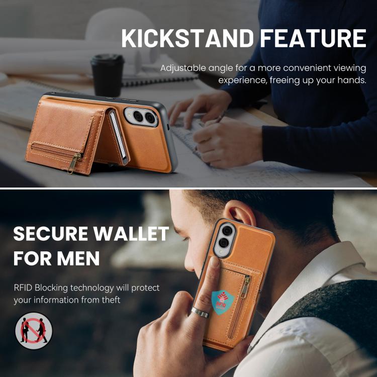 Fierre Shann Oil Wax Vegan Leather Magnetic Card Holder Retro Phone Case, For Galaxy S25 Edge 5G, For Galaxy S25 5G, For Galaxy S25+ 5G, For Galaxy S25 Ultra 5G