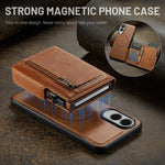 Fierre Shann Oil Wax Vegan Leather Magnetic Card Holder Retro Phone Case, For Galaxy S25 Edge 5G, For Galaxy S25 5G, For Galaxy S25+ 5G, For Galaxy S25 Ultra 5G