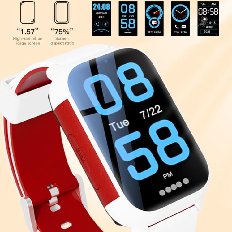 Smartwatch per bambini FA96 con schermo da 1,57 pollici, rete 4G e tracciamento GPS.
