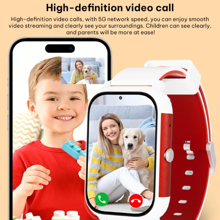 Smartwatch per bambini FA96 con schermo da 1,57 pollici, rete 4G e tracciamento GPS.