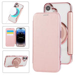 Custodia per telefono ultra sottile in ecopelle con supporto girevole e placcatura magnetica., For iPhone 17, For iPhone Air, For iPhone 16 Pro Max