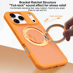 Custodia per telefono magnetica con supporto girevole, antimacchia e supporto girevole, delicata sulla pelle., For iPhone 17 Pro Max, For iPhone 17 Pro