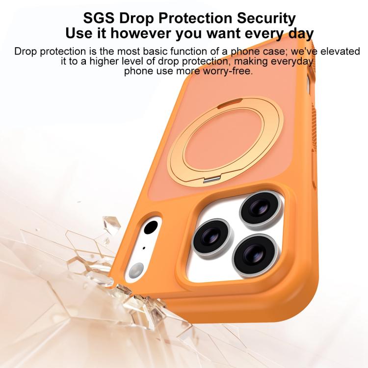 Custodia per telefono magnetica con supporto girevole, antimacchia e supporto girevole, delicata sulla pelle., For iPhone 17 Pro Max, For iPhone 17 Pro