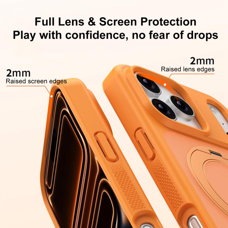 Custodia per telefono magnetica con supporto girevole, antimacchia e supporto girevole, delicata sulla pelle., For iPhone 17 Pro Max, For iPhone 17 Pro