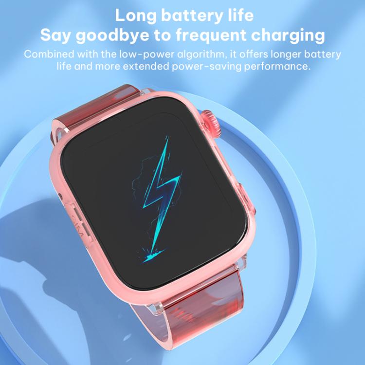 Orologio intelligente per bambini FA100 con schermo da 1,83 pollici, rete 4G, tracciamento GPS e luce lampeggiante.