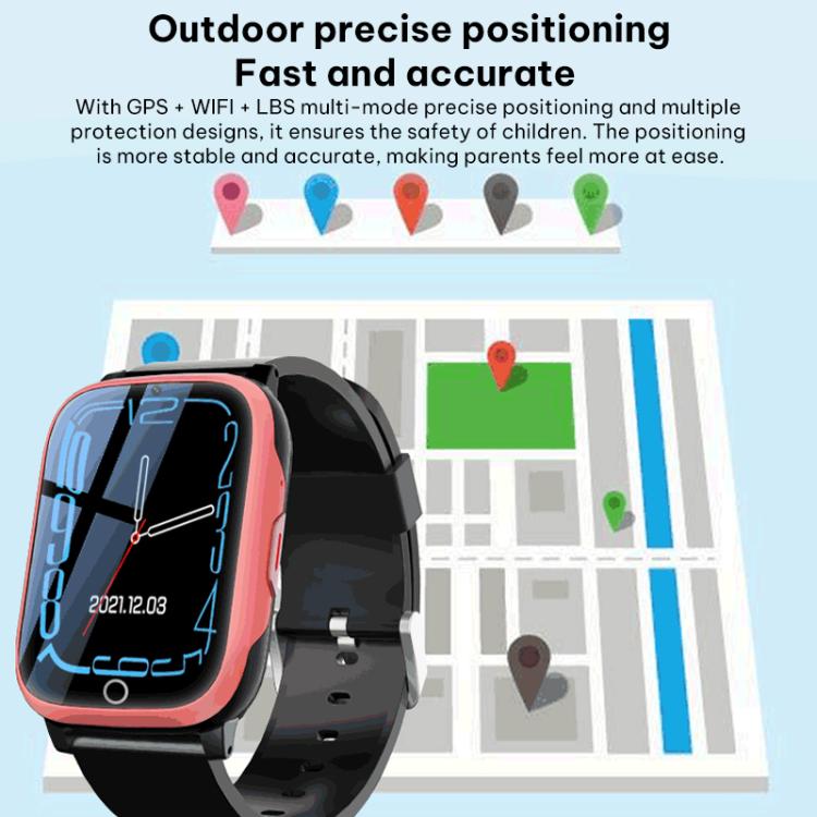 Smartwatch per bambini FA83 con schermo da 1,69 pollici, rete 4G e tracciamento GPS., Eurasia-Africa Version, American Version