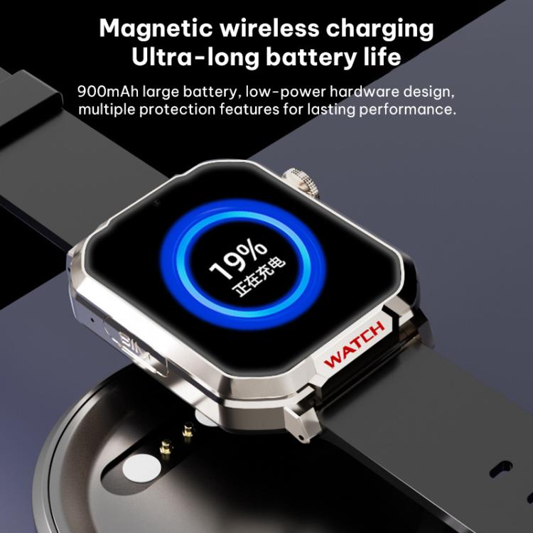 Smartwatch FA82S da 1,83 pollici con rete 4G, GPS, monitoraggio della frequenza cardiaca e della pressione sanguigna.