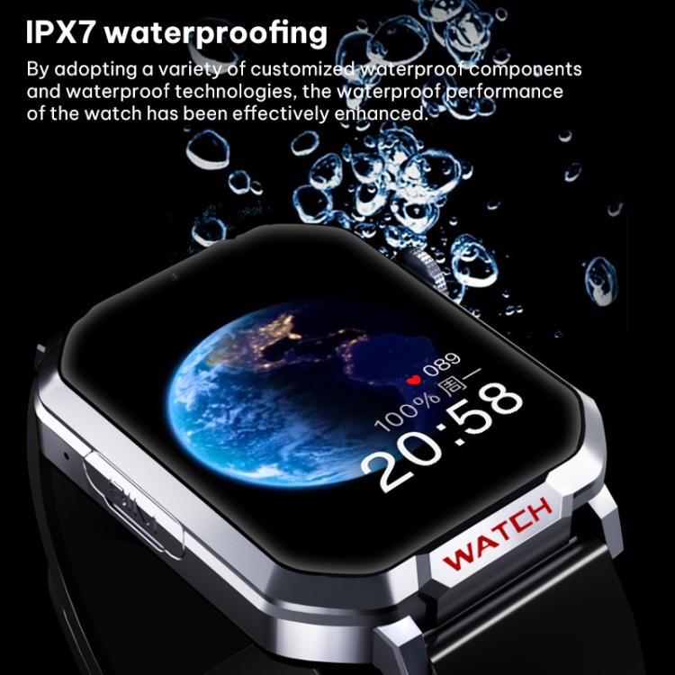 Smartwatch FA82S da 1,83 pollici con rete 4G, GPS, monitoraggio della frequenza cardiaca e della pressione sanguigna.