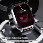 Smartwatch FA82S da 1,83 pollici con rete 4G, GPS, monitoraggio della frequenza cardiaca e della pressione sanguigna.