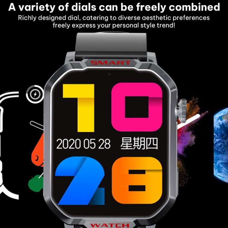 Smartwatch FA82S da 1,83 pollici con rete 4G, GPS, monitoraggio della frequenza cardiaca e della pressione sanguigna.