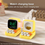 XDcase per Apple Watch, design macchina da scrivere, supporto di ricarica per smartwatch