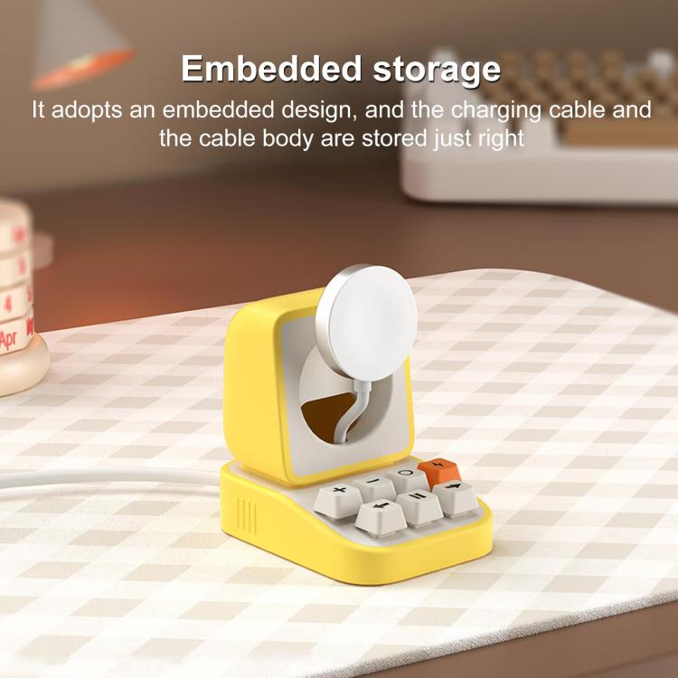 XDcase per Apple Watch, design macchina da scrivere, supporto di ricarica per smartwatch