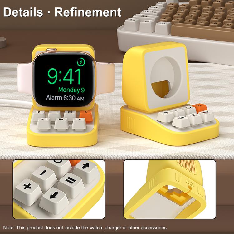 XDcase per Apple Watch, design macchina da scrivere, supporto di ricarica per smartwatch