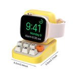 XDcase per Apple Watch, design macchina da scrivere, supporto di ricarica per smartwatch