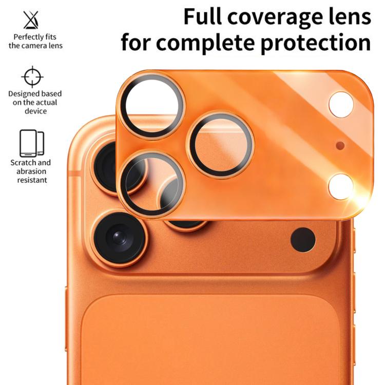 XDcase - 2 protezioni integrate per obiettivo fotografico in acrilico satinato traslucido, For iPhone 17 Pro Max, For iPhone 17 Pro