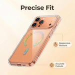 Custodia magnetica in TPU con glitter per telefono, For iPhone 17 Pro Max, For iPhone 17 Pro
