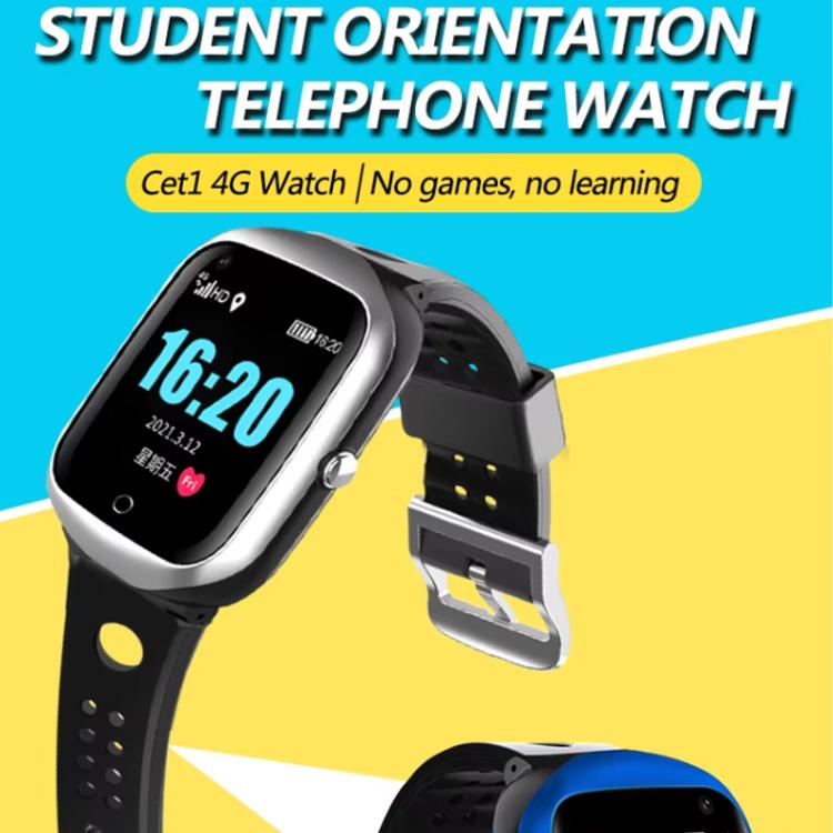 Smartwatch per studenti FA66 con schermo da 1,3 pollici, rete 4G e tracciamento GPS., Eurasia-Africa Version, American Version