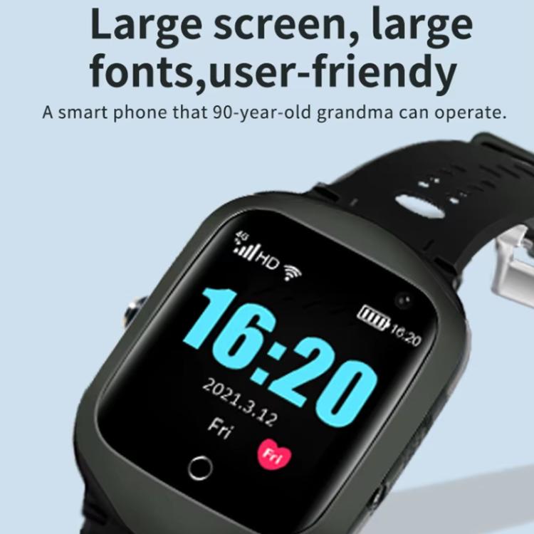 Smartwatch FA66S da 1,3 pollici con schermo da 1,3 pollici, rete 4G, tracciamento GPS, supporto per monitoraggio della frequenza cardiaca e della pressione sanguigna., Eurasia-Africa Version, American Version