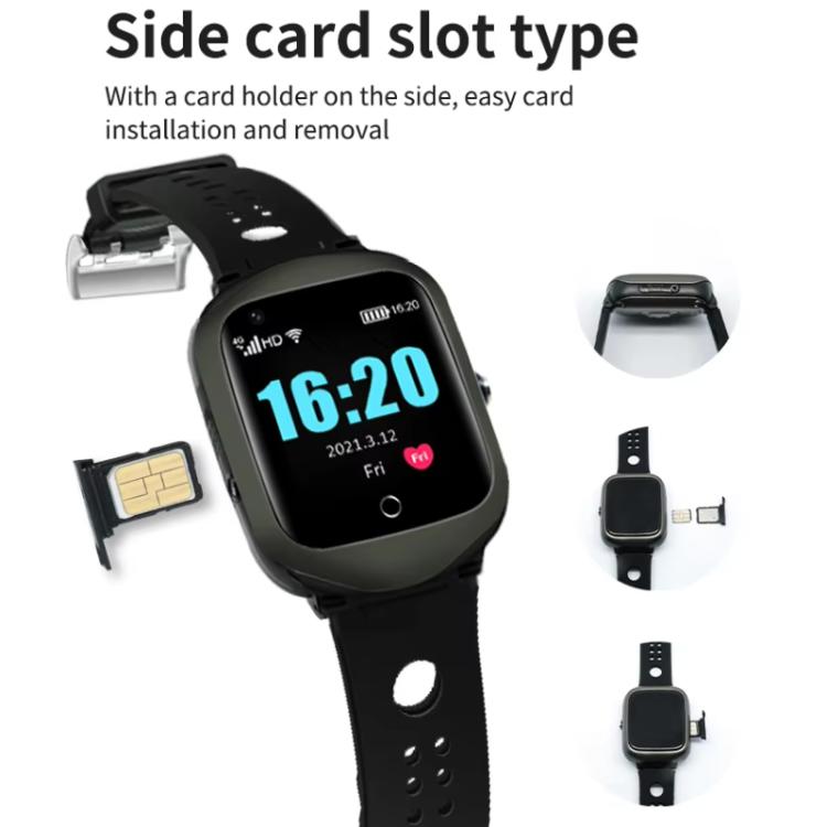 Smartwatch FA66S da 1,3 pollici con schermo da 1,3 pollici, rete 4G, tracciamento GPS, supporto per monitoraggio della frequenza cardiaca e della pressione sanguigna., Eurasia-Africa Version, American Version