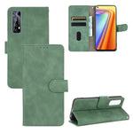 Tinta unita Skin Feel Fibbia magnetica Flip orizzontale Custodia in pelle PU con struttura in vitello con supporto e slot per schede e portafoglio, For OPPO Realme 7, For OPPO Realme Narzo 20 Pro