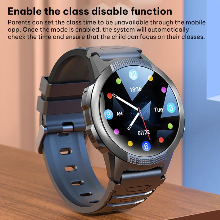 Smartwatch per bambini FA56 con schermo da 1,28 pollici, rete 4G e tracciamento GPS., Eurasia-Africa Version, American Version